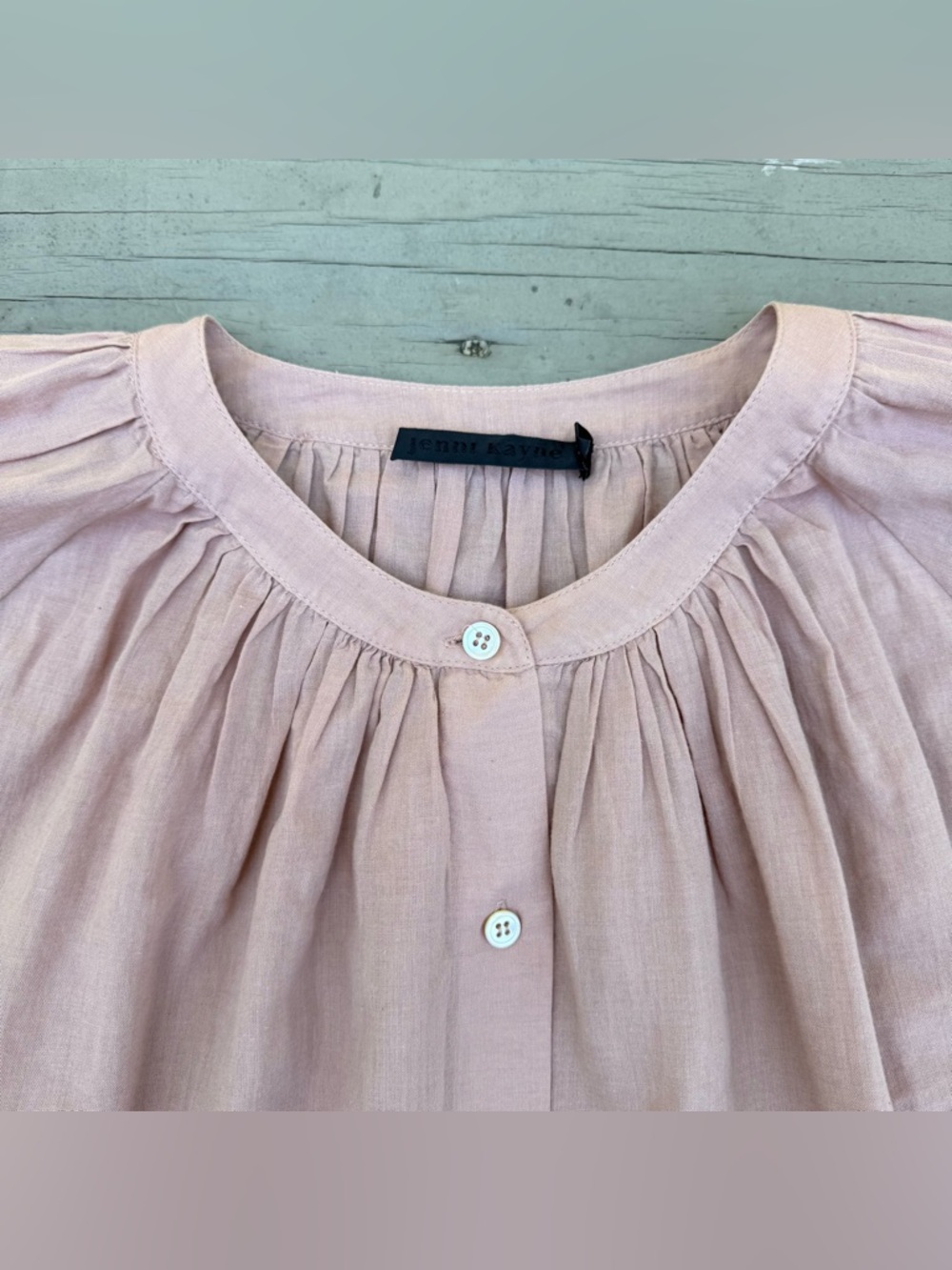 Jenni Kayne Willow Blouse in light blush pink size S - Picture 5 of 13